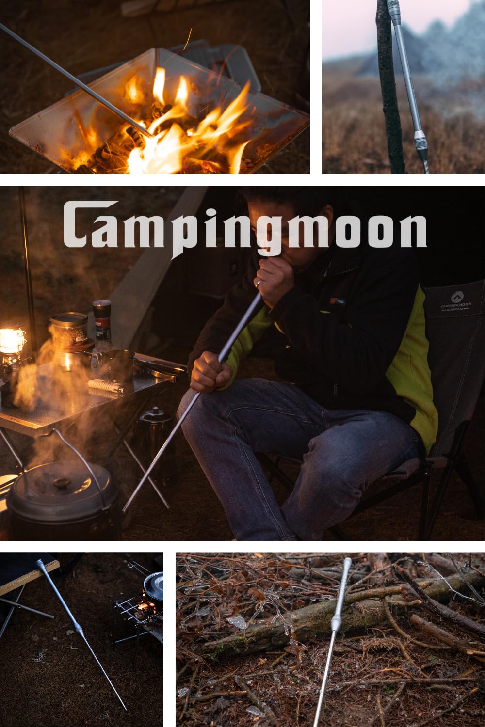 CAMPINGMOON Fire Blowing Stick Split Type Compact Fire Starter MS-43