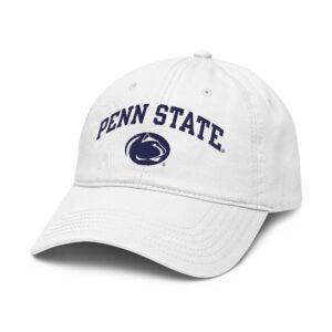 penn state nittany lions arch over white officially licensed adjustable baseball hat