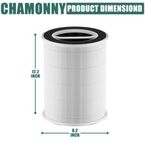 CHAMONNY P200S/G200S Filter Replcement, Compatible with Ganiza G200S/G200 and Welov P200S/P200 Pro Air Purifier, 3-in-1 H13 True HEPA Filter and Pre-Filter, 2 Pack