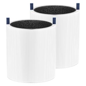 2 Pack 511 Replacement Filter Compatible with Blueair Blue Pure 511 Air Purifier, H13 True HEPA Filters with Particle and Activated Carbon Replacement Filter (Not Fit for 511 Auto)