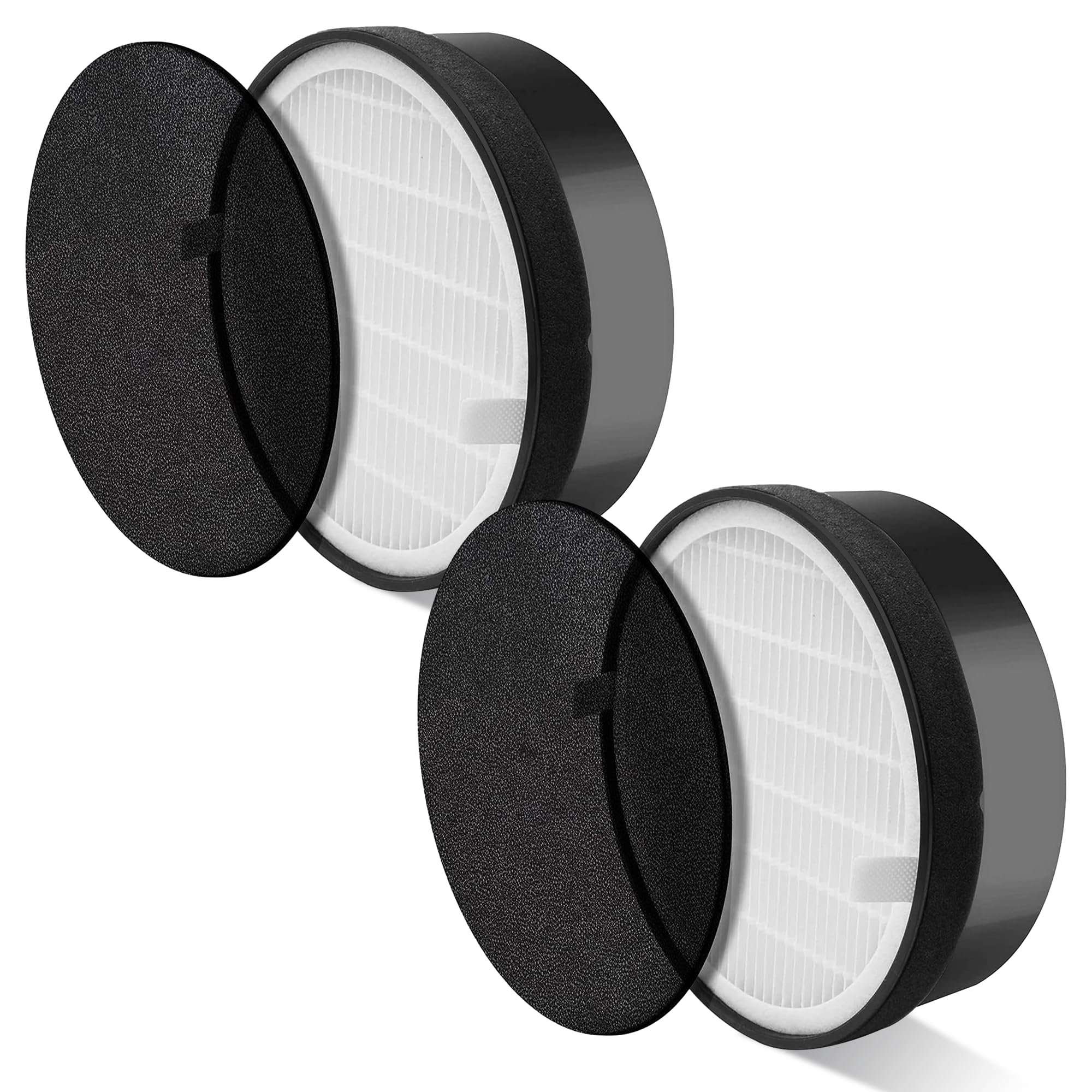 LV-H132 Replacement Filter for LEVOIT LV-H132 Air Puifier, 3-in-1 Nylon Pre-Filter, H13 True HEPA Filter, High-Efficiency Activated Carbon Filter, Part # LV-H132-RF, 2 Pack