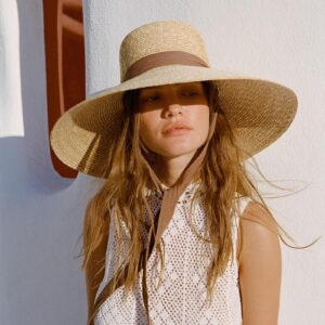 Lack of Color Women's Paloma Wide-Brimmed Straw Sun Hat (Small, Natural)