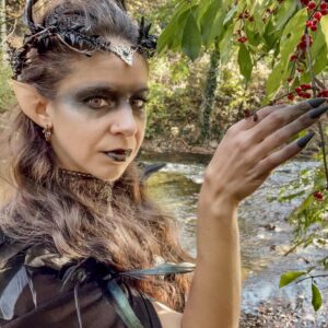 MOSTORY Gothic Black Antler Crown - Dark Elf Headpiece Forest Fairy Headband Fae Deer Horns Circlet for Women Renaissance Renfaire Cosplay Goth Wedding Halloween