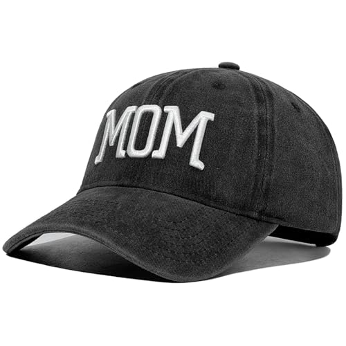 Mom and Dad Hats Set of 2 Pcs Embroidered Adjustable Baseball Caps Gift for Parents Couples Classic Mom Dad Gifts Hat