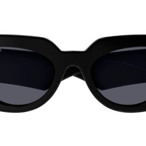 Gucci Women's Bold Cat Eye Sunglasses, Black/Black/Grey, 51/20/145