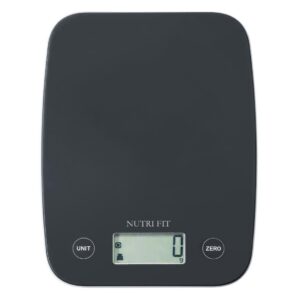 nutri fit digital food scale, 11lb kitchen scale digital weight, cooking scale for food ounces and grams, 4 units with 0.1oz/1g precision, lcd display with tare function