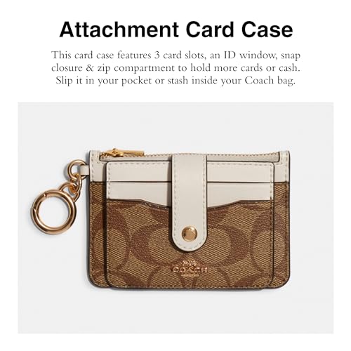 Coach Signature Attachment Card Case