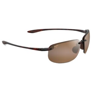 Maui Jim Hookipa XLarge Oval Sunglasses, Tortoise/Hcl Bronze Polarized, Extra Large