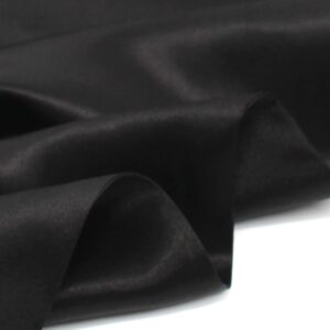 ANDANTINO 100% Silk Scarf for Women 59”*6.3” Long Shawls for Headscarf and Neck- Oblong Hair Wraps with Gift Packed (Solid Color-Black)