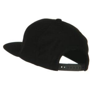 Flexfit Wool Blend Prostyle Snapback Cap - Black, XX-Large