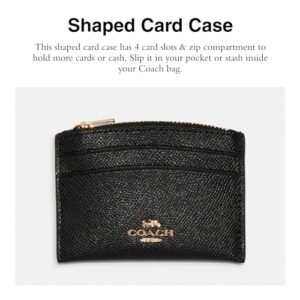 Coach Crossgrain Leather Shaped Card Case