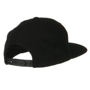 Flexfit Wool Blend Prostyle Snapback Cap - Black, XX-Large