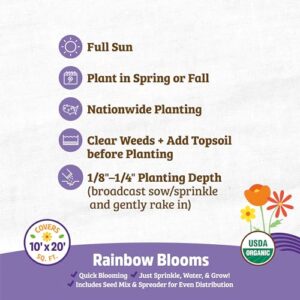 Back to the Roots Organic Wildflower Mix — Rainbow Blooms