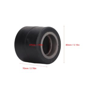 Truck Load Wheel 80x70mm, Stainless Steel Rubber, Scratch Replacement for 6024 Bearing, Suitable for Pallet Trucks