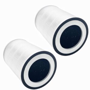 kilo hepa filter compatible with cuckoo air purifier cac-10510fw for afloia kilo,kilo pro, kilo plus, miro & miro pro,morento kilo 360° 3-stage filtration air purifier(2-pack)