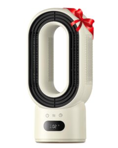 sweetfull space heater for indoor use, led bladeless 1000w energy efficient portable heater 2-8h timer, electric heater gifts for women,birthday gifts for women mom,womens gifts for christmas grandma