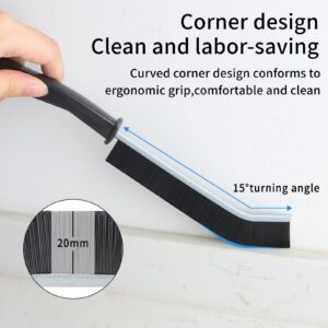 MVVKUUI【4+4pack】 Crevice Cleaning Brush, Multifunctional Gap Cleaning Brush Tool, Bathroom Gap Brush, Grout Cleaner Brush Hard Bristle Crevice Cleaning Brush