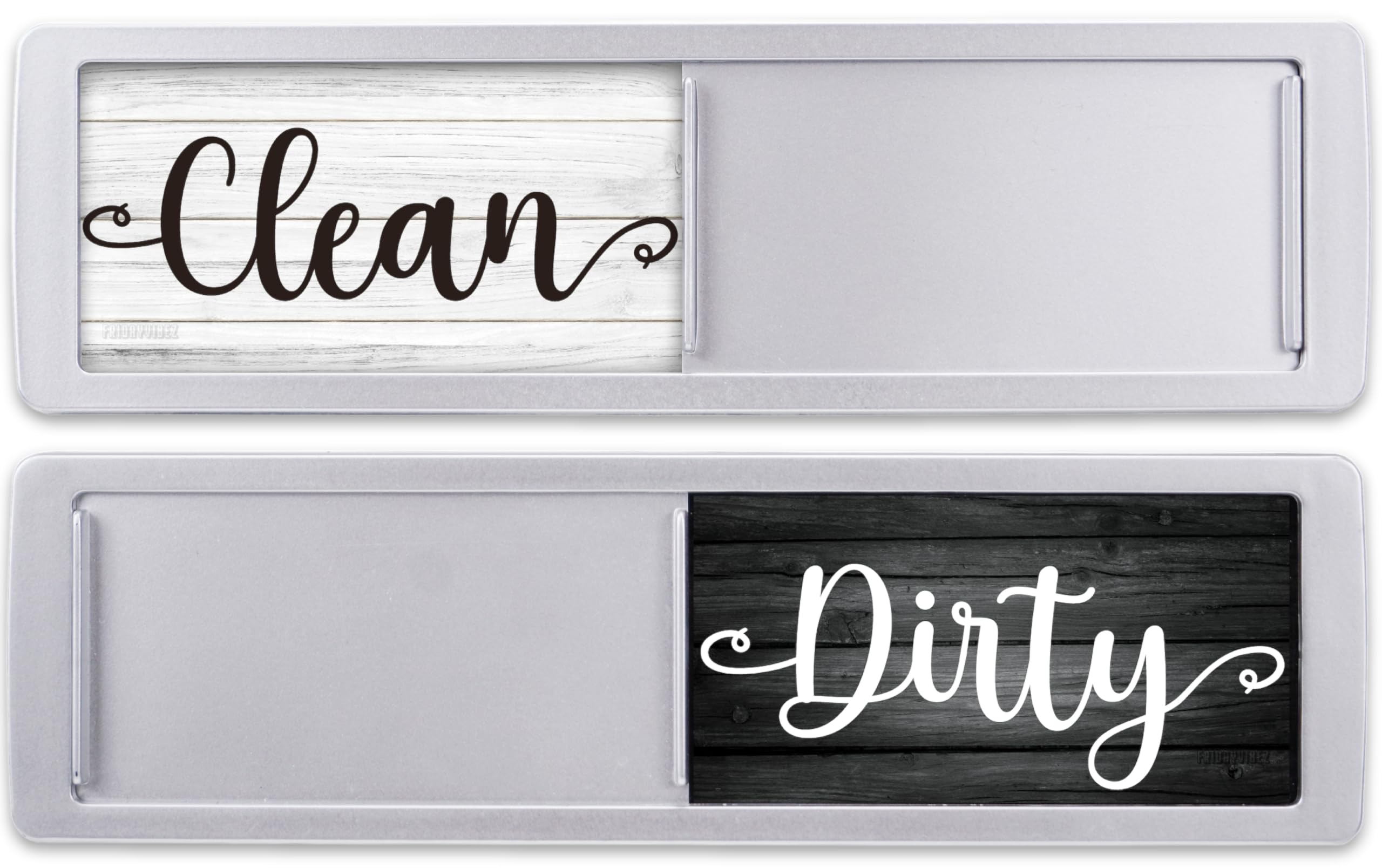 Dishwasher Magnet Clean Dirty Sign, Strong Clean and Dirty Magnet for Dishwasher, Universal Dirty or Clean Dishwasher Magnet Indicator, Clean/Dirty Farmhouse Dark Wood Dish Wash Sign Magnet