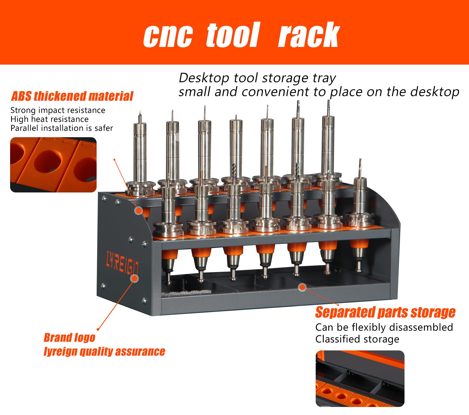 CAT 40 Tool Cart CNC, CNC Tool Holder on Desktop Randomly Placed, CNC Tool Carts Small, CNC Tool Cabinet, Easy and Convenient CNC Tool Storage CNC Tools Cart(CAT40-14CAP)…