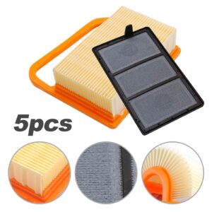 laffoonparts 5 Pack TS420 Air Filter for Stihl Concrete Cutoff Saw TS410 TS420 TS410Z TS420Z TS480 TS500i Cutquik Saws, Air Filter Pre Cleaner Kit Replace#4238 141 0300