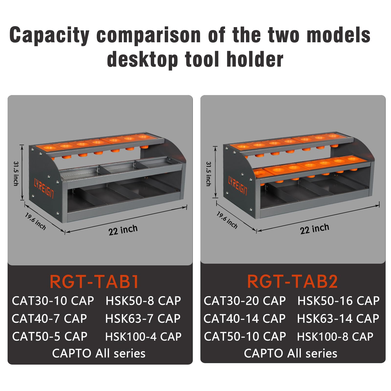 CAT 40 Tool Cart CNC, CNC Tool Holder on Desktop Randomly Placed, CNC Tool Carts Small, CNC Tool Cabinet, Easy and Convenient CNC Tool Storage CNC Tools Cart(CAT40-14CAP)…