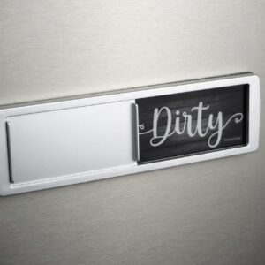 Dishwasher Magnet Clean Dirty Sign, Strong Clean and Dirty Magnet for Dishwasher, Universal Dirty or Clean Dishwasher Magnet Indicator, Clean/Dirty Farmhouse Dark Wood Dish Wash Sign Magnet