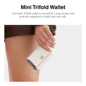 Coach Polished Pebble Leather Essential Mini Trifold Wallet