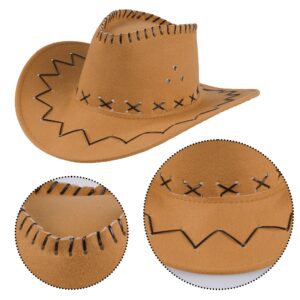 choyaxo Western Cowgirl Outfits Set Including Fringe Vest Cowgirl Hat Heart Shaped Sunglasses and Bandana for Women Halloween