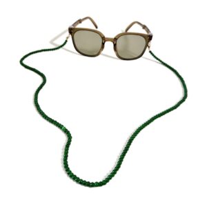 DECKER Bead Women’s eyeglass chain eyewear retainer Reading glass Necklace Lanyard (Green)