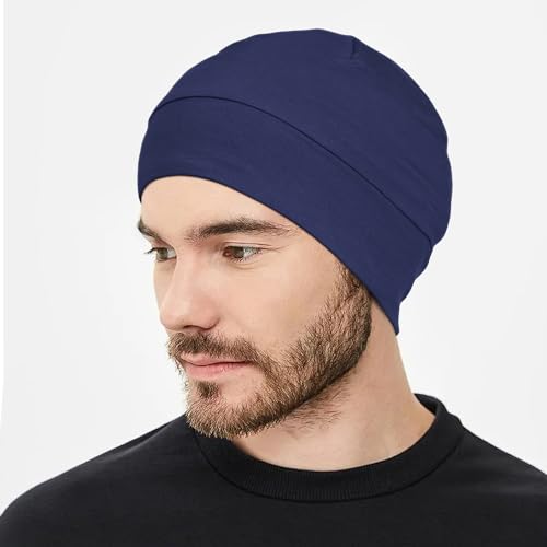 Sleeping Cap for Chemo Cotton Men Women with Hair Loss Bald Head Cover Cancer Beanie for Women