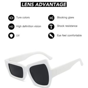 WJIANKPA Men's and Women'sFashionable Sunglasses,UV Protection Sunglasse,Cool Design,High-Definition Lens.