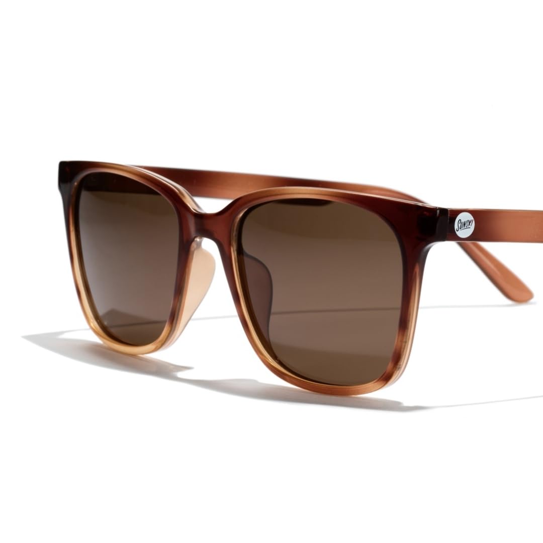 Sunski Ventana - Polarized Recycled Sunglasses (Caramel Amber)