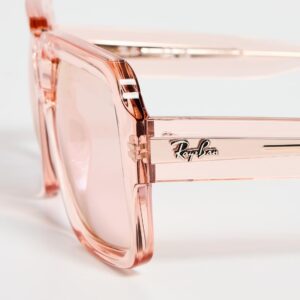 Ray-Ban Women's RB4408 Magellan Sunglasses, Transparent Pink, One Size