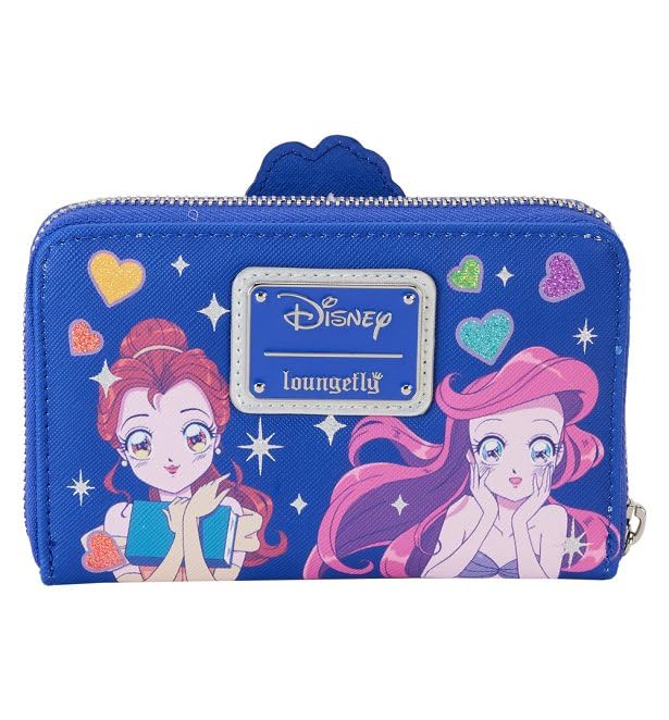 Loungefly Disney Princess Manga Style Zip Around Wallet