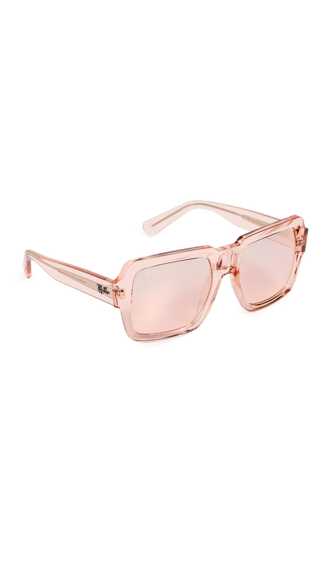 Ray-Ban Women's RB4408 Magellan Sunglasses, Transparent Pink, One Size