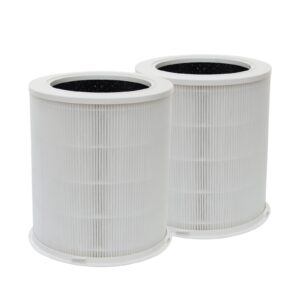 pureburg replacement filter compatible with dr.j ap401 ap402 & gcz ap402 air purifiers,2-pack h13 hepa 4-stage filtration activated carbon 2-in-1 air clean dust vocs odor