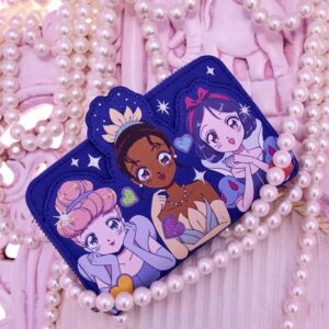 Loungefly Disney Princess Manga Style Zip Around Wallet