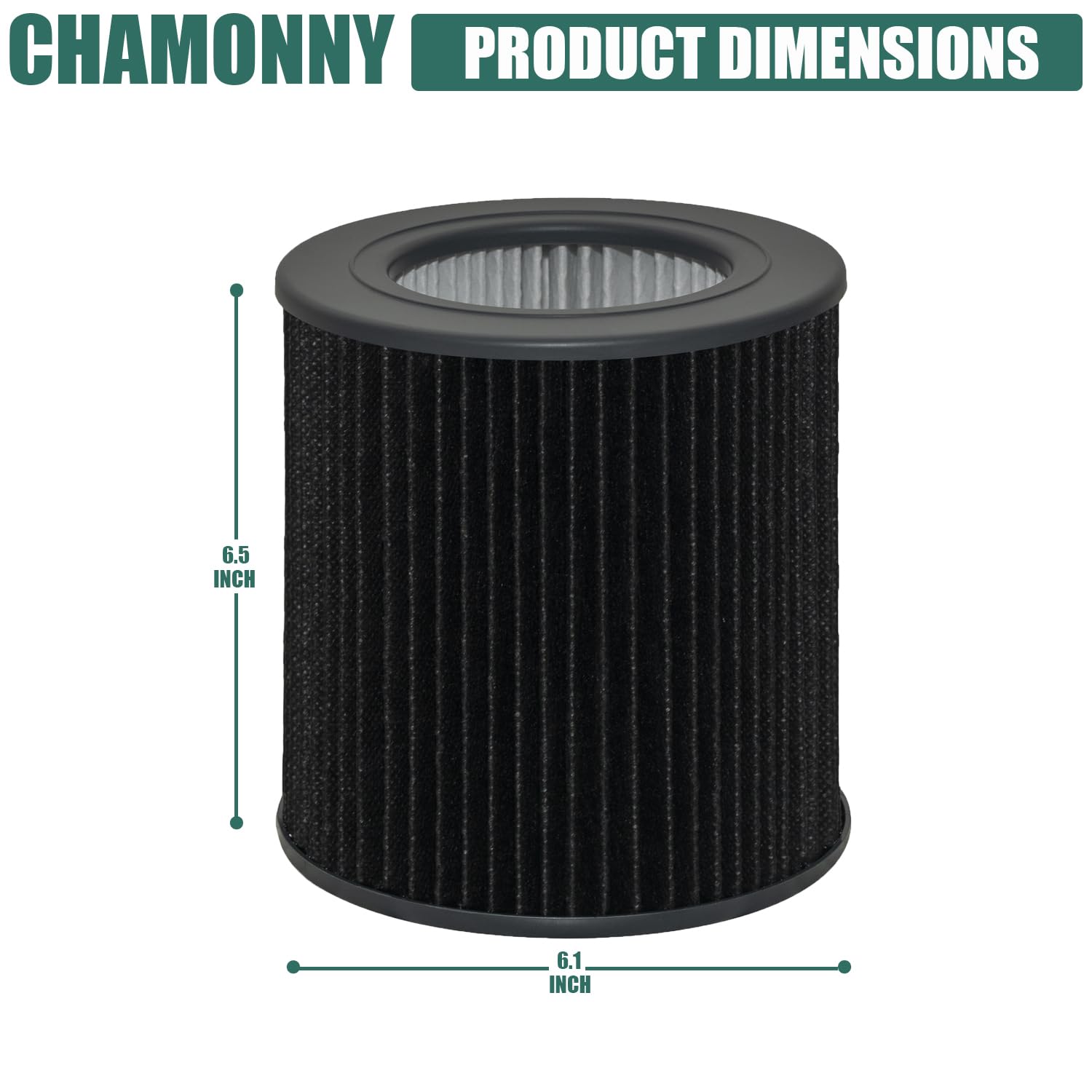 CHAMONNY Air Mini PECO-HEPA Tri-Power Filter Replacement, Compatible with Molekule PECO-HEPA Tri-Power Air Mini and Air Mini+ Air Purifier, 1 Pack