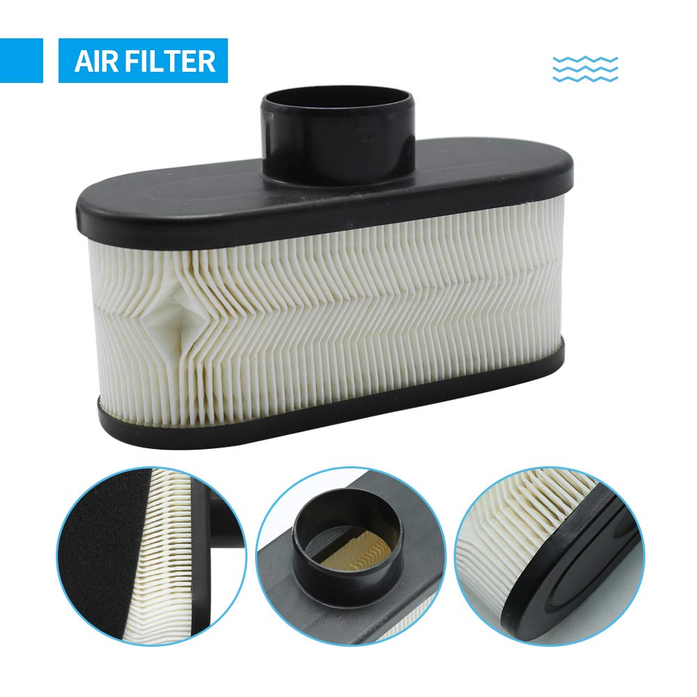 Anxingo 11013-7047 Air Filter 49065-7007 Oil Filter Spark Plug for Kawasaki FR651V FR691V FR730V FS481V FS541V FS600V FS651V FS691V 4-Stroke Engine John Deere BobCat Gravely Lawn Mower Tune Up Kit