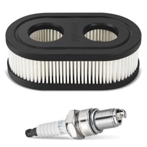 593260 air filter spark plug compatible with troy-bilt tb110 tb115 tb200 tb230 tb330 tb370 lawn mower air filter798452 334404、engines 500 500e 550e 500ex 550ex 625e 675 series