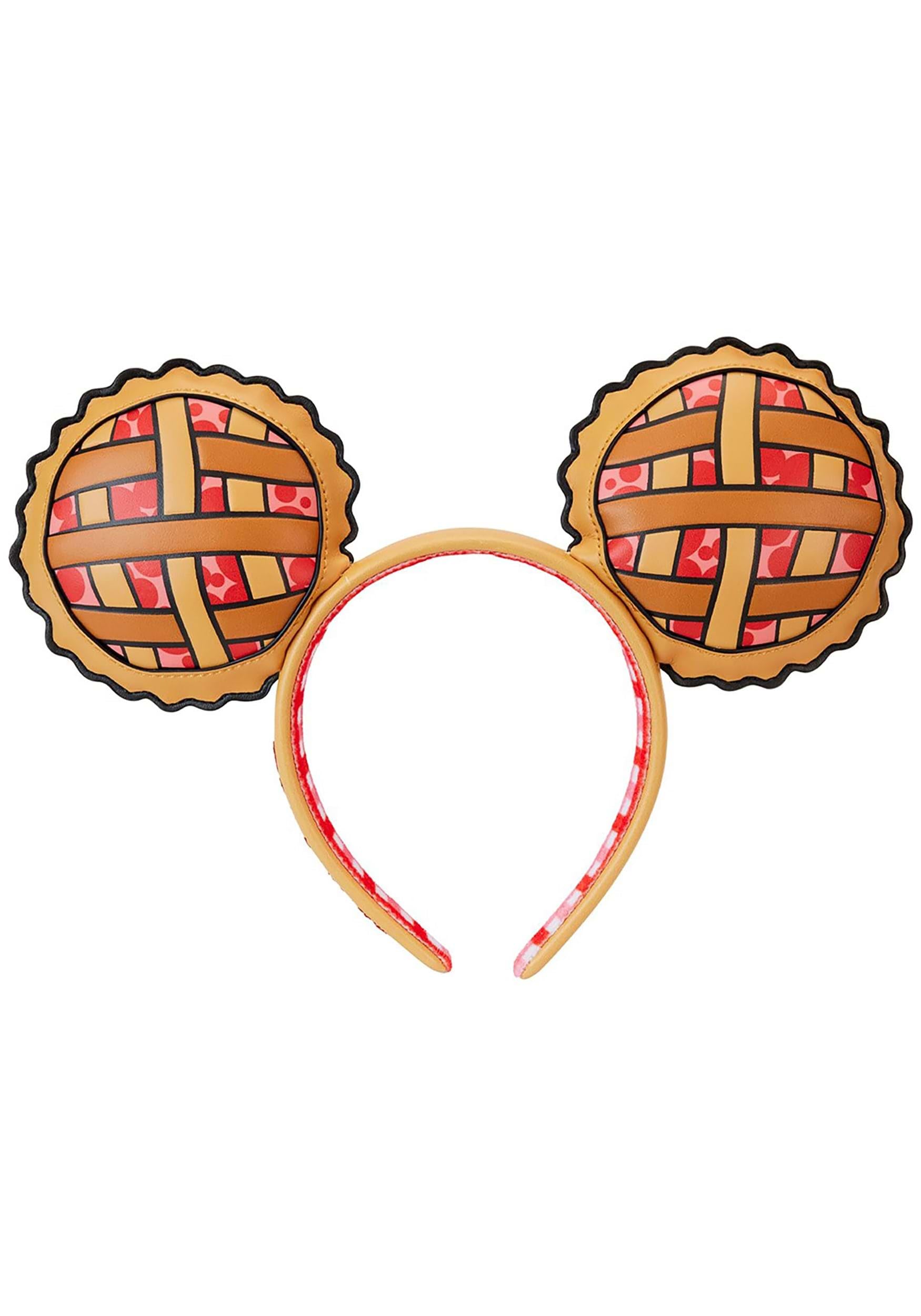 Loungefly Disney Minnie & Mickey Picnic Ear Headband Headbands Standard, Red,tan,yellow