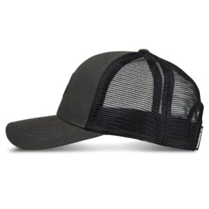 WOLVERINE Standard Trucker Hat Snap Back Baseball Cap for Men and Women, One Size Fits Most, Raised -Onyx