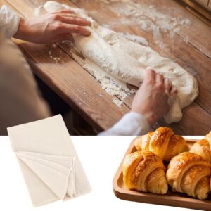 2PCS Proofing Cloth for Bread Baking 14x18 Inches Linen Cloth Reusable Bread Proofing Cloth Thick Baking Bread Cloth for Dough, Baguettes, Loaves, Pastry, Homemade Bread