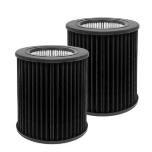 air mini filter replacement for peco filter compatible with molekule tri-power air mini and air mini + air purifiers, 3 in 1 high-efficiency filtration system, 2 pack