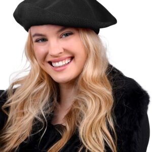 Parquet Cotton French Beret Hat for Women Casual and Chic - Boinas de Mujer para el Frio