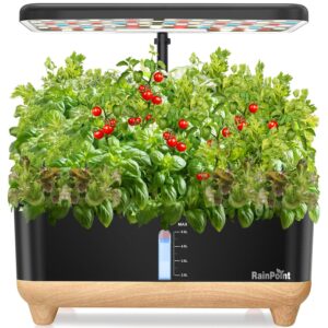 rainpoint indoor hydroponics growing system,13 pods hydroponic garden planter, vegetable growing system kit, kitchen christmas gifts for women, hydro garden herb grower