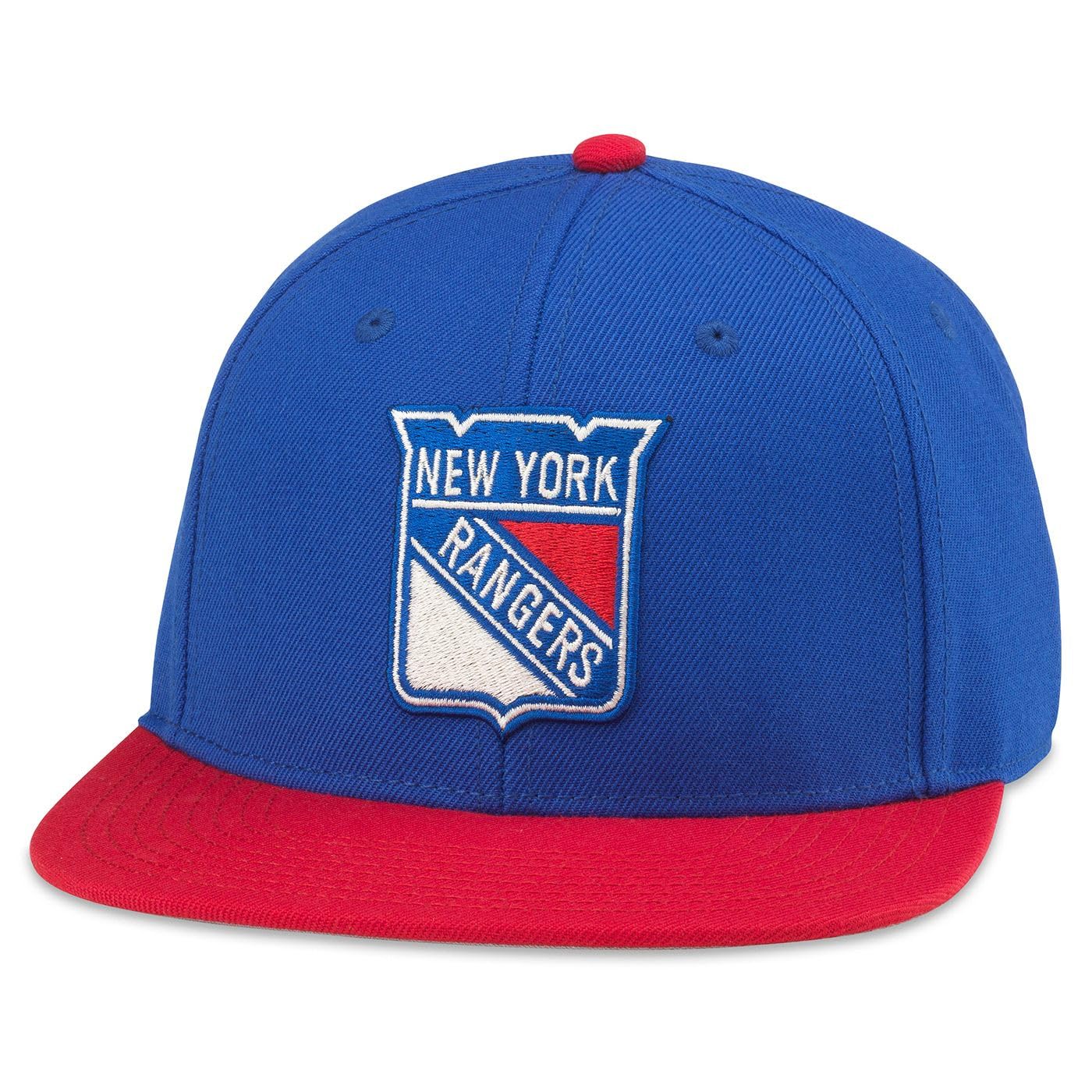 AMERICAN NEEDLE New York Rangers Archive 400 Adjustable Snapback Baseball Hat (21006A-NYR-RYRD)