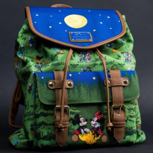 Loungefly Mickey, Minnie, & Friends Camping Scene Rucksack