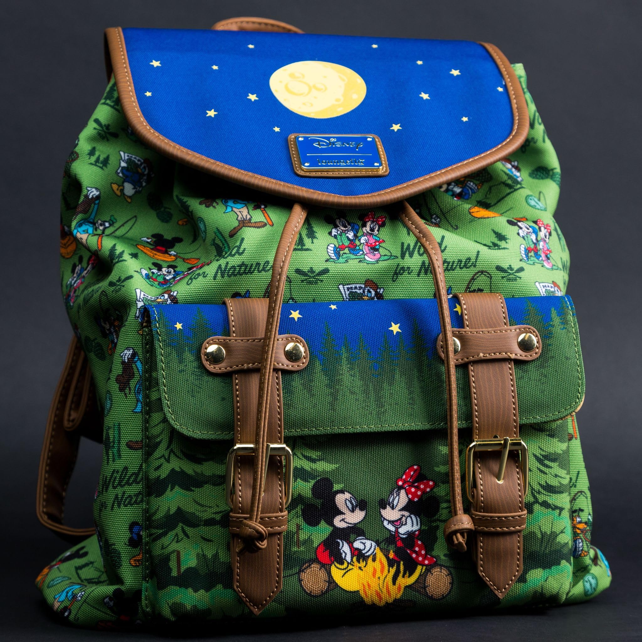 Loungefly Mickey, Minnie, & Friends Camping Scene Rucksack