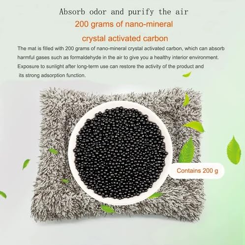 Creative Activated Carbon Emulation Dog For Automobile Accessories, Simulated Pet Car Dashboard Ornaments, Cute Plush Cat and Dog Ornaments Car Interior Car Purifier Home Decor (A)